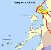 Mappe de Baru et Cartagena